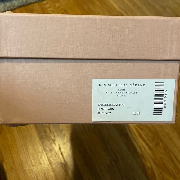 Sezane Low Lou Ballerina Satin Shoes - 5 / 35 - NIB - Picture 12 of 13